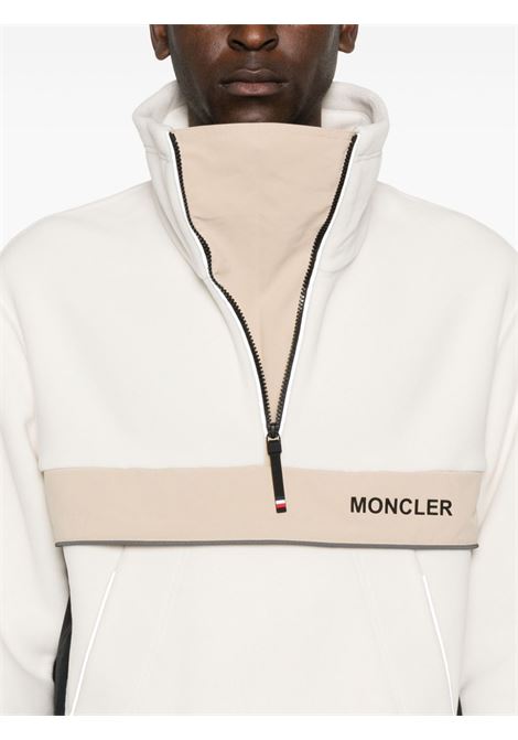 Felpa con zip in beige Moncler grenoble - uomo MONCLER GRENOBLE | 8G0001389AK821I